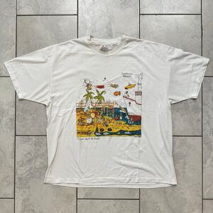 Vintage Daytona Beach Single Stitch Mango Tree Artwork Shirt Size XXL Florida